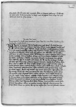 Thumbnail of The first page of the narrative of Gabriele de’ Mussi. At the top of the page are the last few lines of the preceding narrative; de’ Mussi’s begins in the middle of the page. The first three lines, and the large “A” are in red ink, as are two other letters and miscellaneous pen-strokes; otherwise it is in black ink. Manuscript R 262, fos 74r; reproduced with the permission of the Library of the University of Wroclaw, Poland.