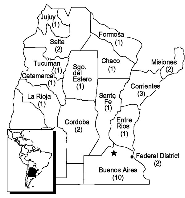 Dengue laboratory network, Argentina.