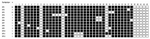 Thumbnail of Spoligotypes obtained from 55 Mycobacterium bovis isolates from Chadian zebus.