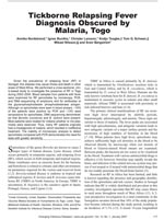 Thumbnail of Locations of clinics in Togo involved in the study: 1, Dapaong; 2, Sodo; 3, Kpalimé; 4, Agou; 5, Bethesda; 6, sites of the community study in the Sodo region (adapted from www.maps.com).