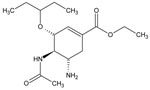 Thumbnail of Structure of oseltamivir.