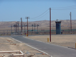 Thumbnail of Prison B, located in an arid, coccidioidomycosis-hyperendemic area of the Central Valley of California, USA. Little natural vegetation grows on the grounds and in surrounding areas. Photograph courtesy of National Institute for Occupational Safety and Health.