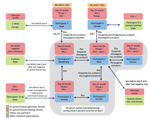 Thumbnail of Neisseria gonorrhoeae diagnoses among participants of a sexual network, Australia, 2018. FPU, first-pass urine; HVS, high vaginal swab; NG-MAST, N. gonorrhoeae multiantigen sequence type.