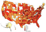 Thumbnail of Percentage of infants (&lt;1 year of age) covered by private health Insurance who completed the rotavirus vaccination series in the United States, 2010–2017.